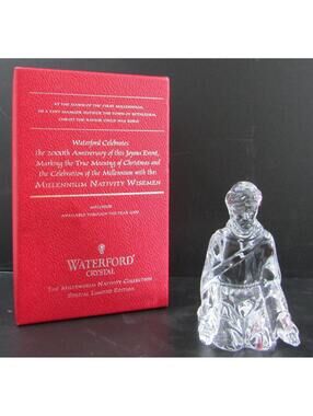 Waterford Crystal Melchior Nativity Figurine with Original Box
